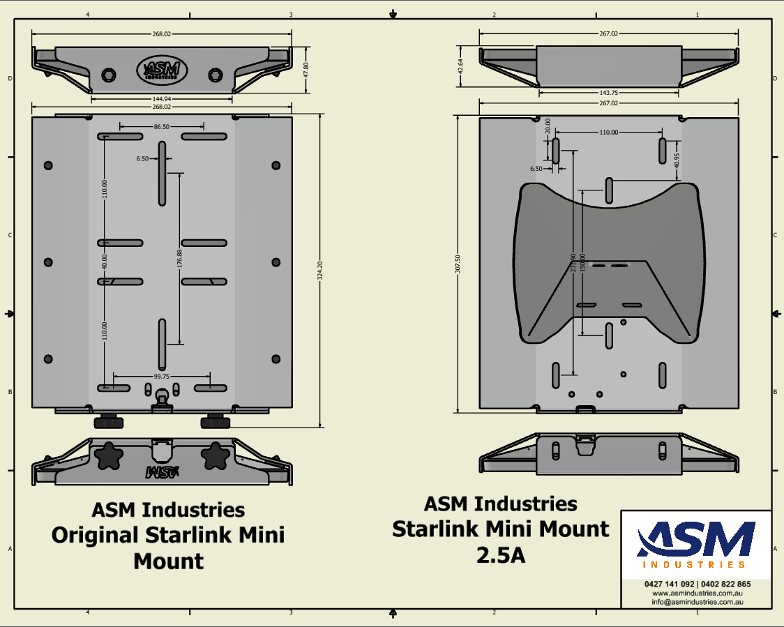 Starlink Mini Mount ASM 2.5A
